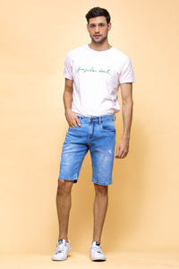 Bermuda Jeans Masculina Slim