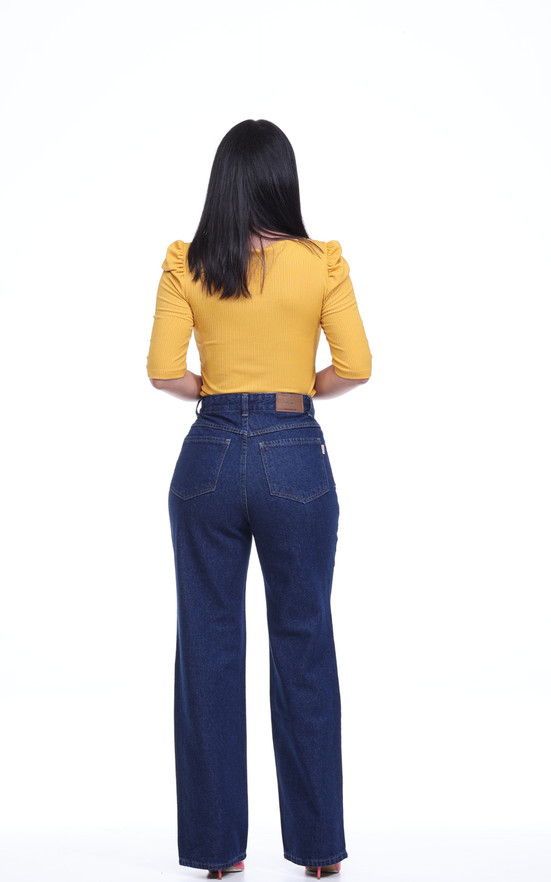 Calça Jeans Wide Leg