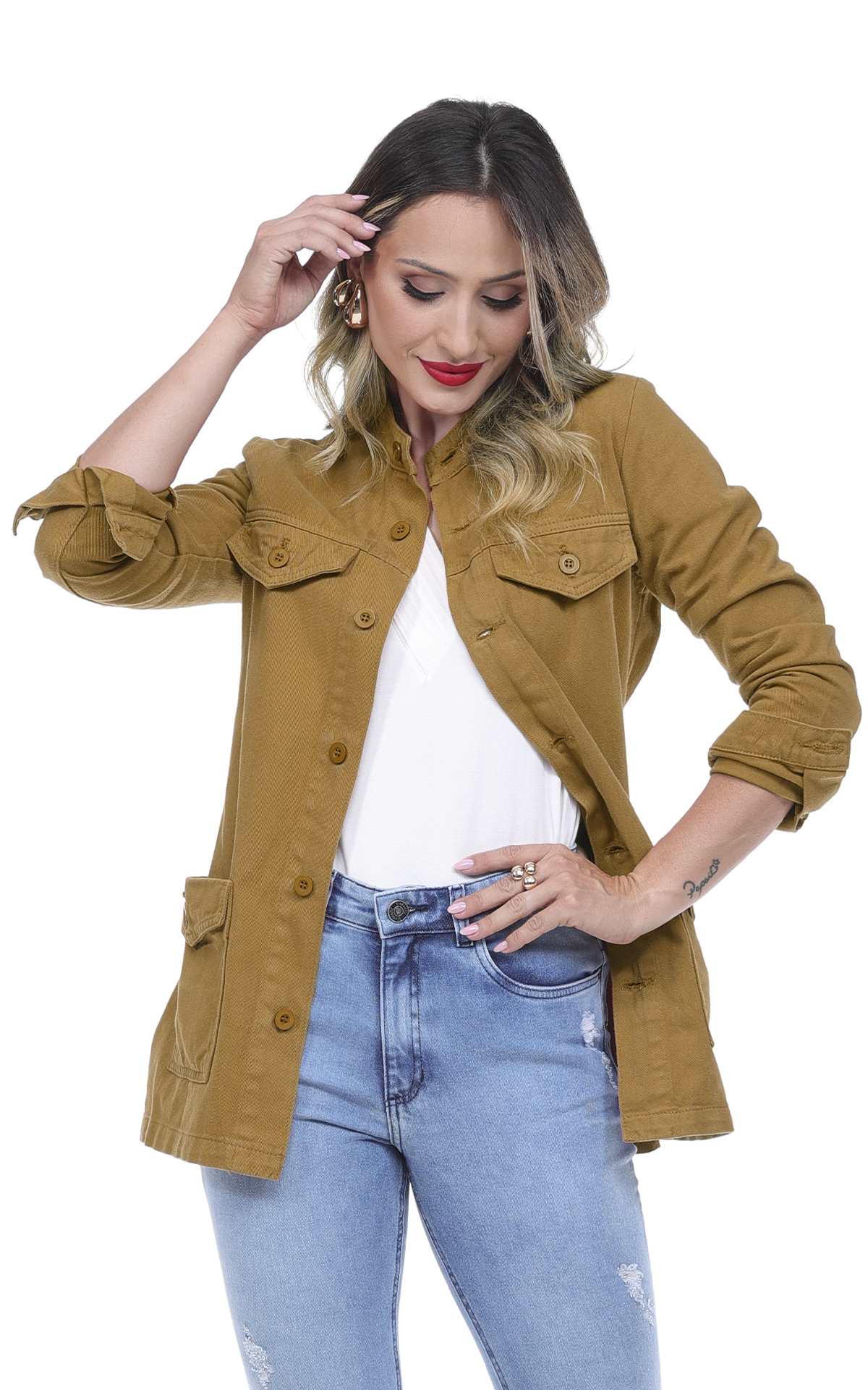 Parka em Sarja