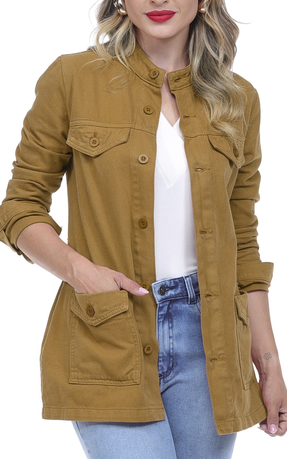 Parka em Sarja