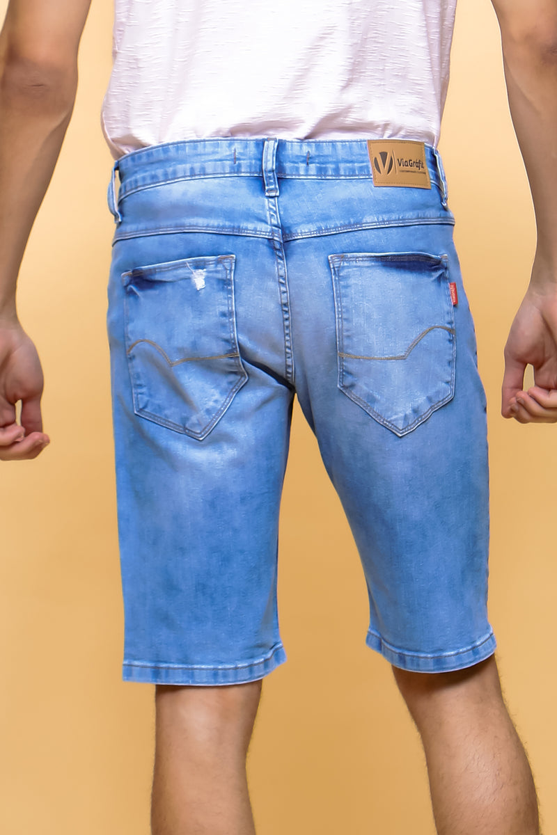 Bermuda Jeans Masculina Slim