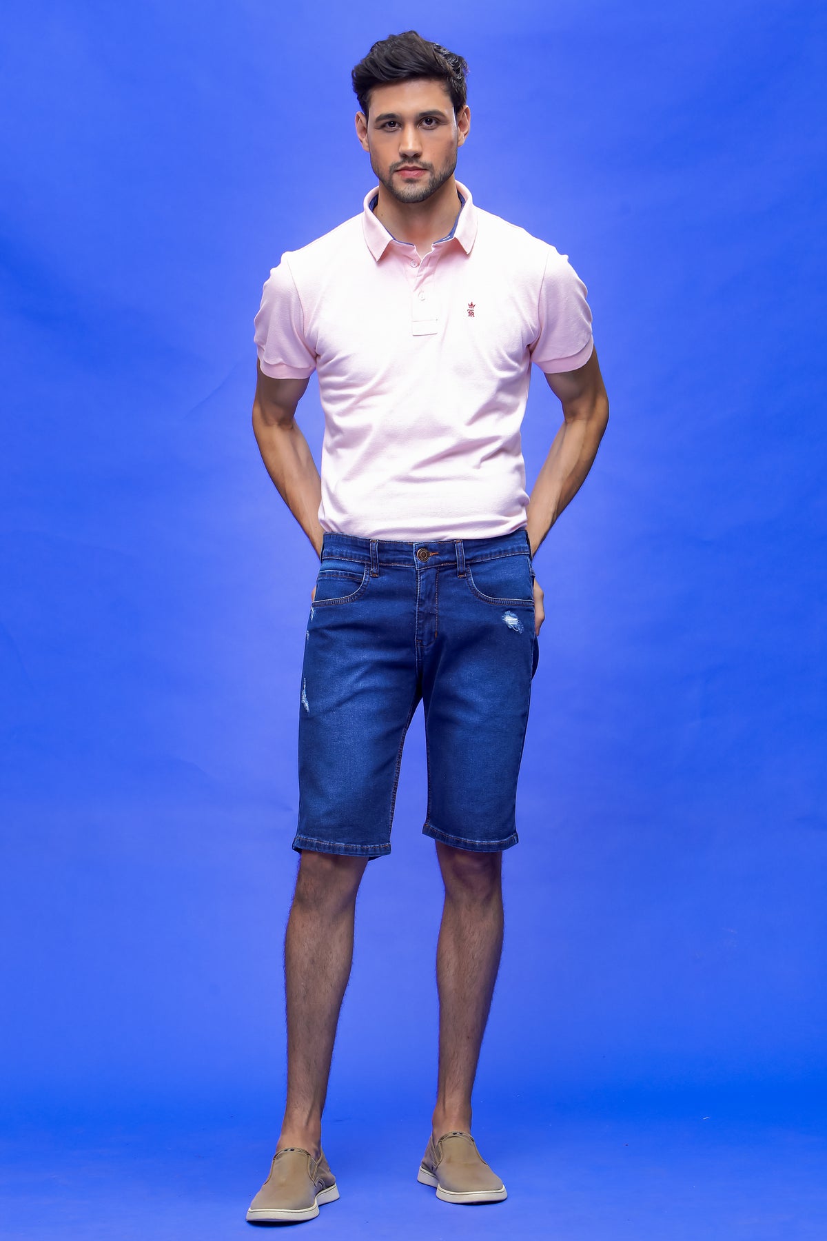 Bermuda Jeans Slim Masculina