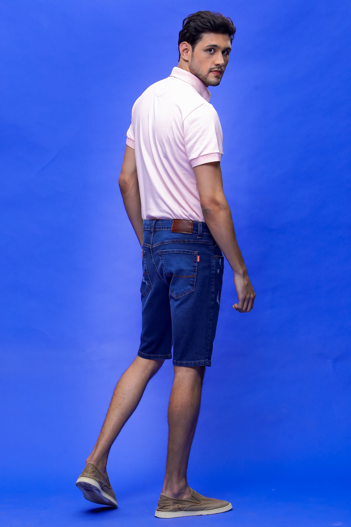 Bermuda Jeans Slim Masculina