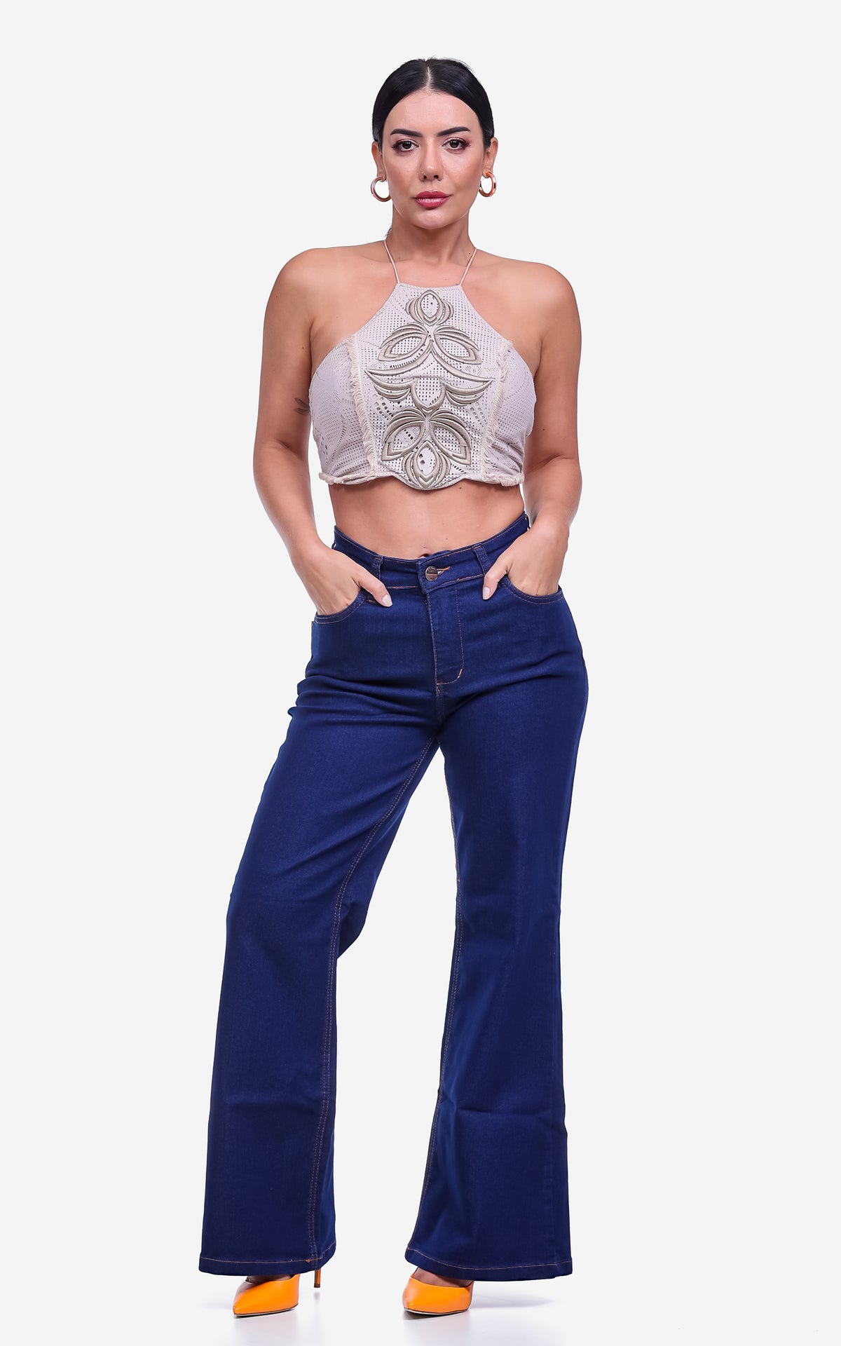 Calça Jeans Pantalona Petit